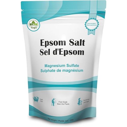 Yogti Natural Epsom Salt- Canadian Brand 10 pound