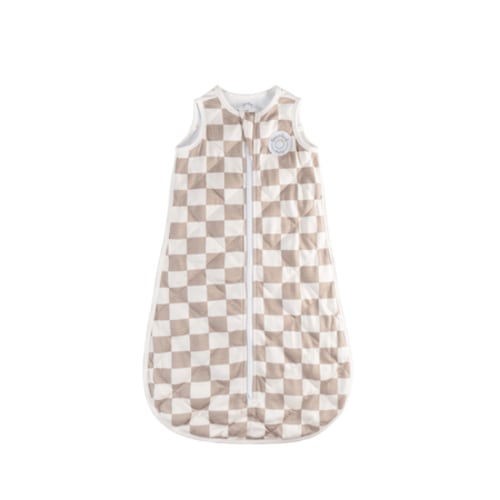 Bamboo Classic Swaddle (Non-weighted) - Oat Latte Checkerboard