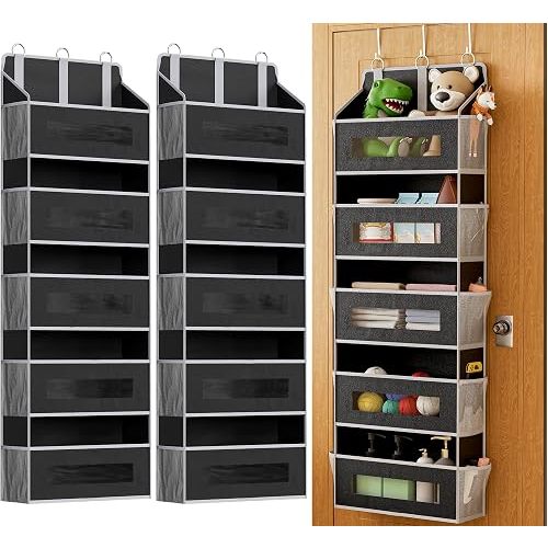 XyVoltic 2 Pcak 5 Tier Over The Door Organizer
