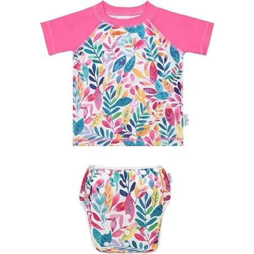 babygoal Baby Swimsuits with Reusable Swim Diaper 2 Piece Bathing Suit UPF 50 Sun Protection for Infant Toddler Boy Girl