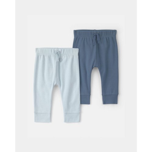 Baby Boy 2-Pack Cotton Pants - Blue | Carter's