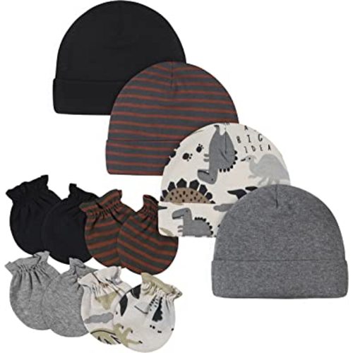 Gerber Baby Boys' Cap and Mitten Sets