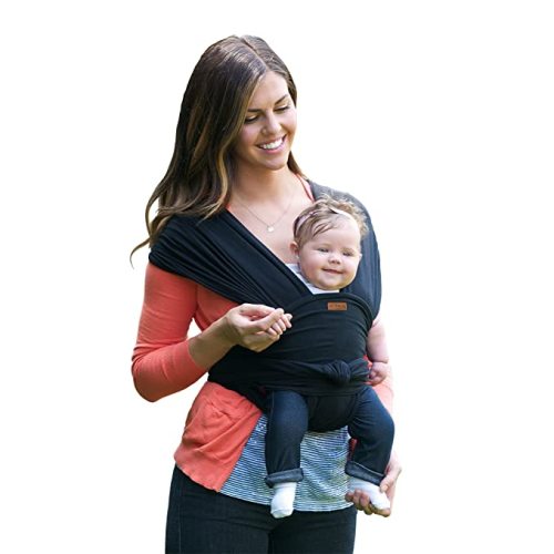 JJ Cole Agility Flex Stretch Baby Carrier – Infant Carrier to Toddler Carrier – 1 Size fits Most Parents – Women 6-20 and Men XS-2X