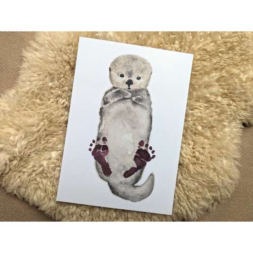 Download - Otter - Art for Baby Footprints