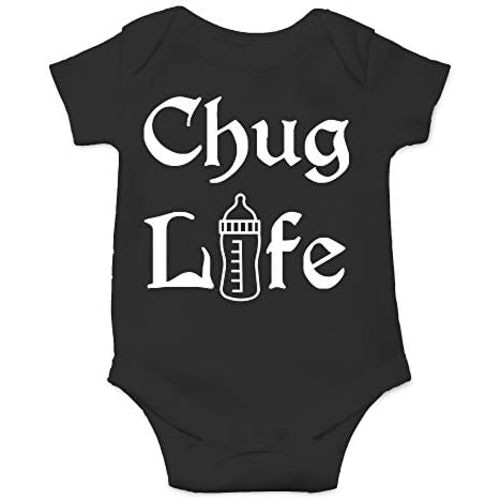 CBTwear Chug Life - Baby Clothes - Funny Newborn Bodysuit Outfits for Infants