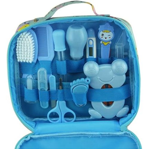 ZELINYE Baby Grooming kit Set Infant Baby Grooming Tools Newborn Manicure Set Baby Healthcare Nail Clippers Hairbrush Tool Set(13PCS)