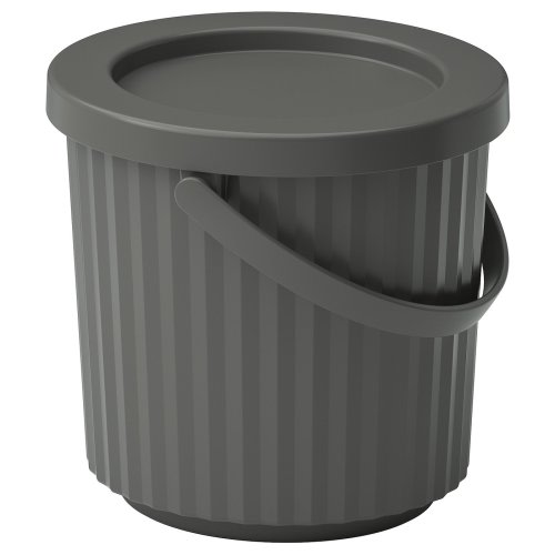 DAMMÄNG Bin with lid