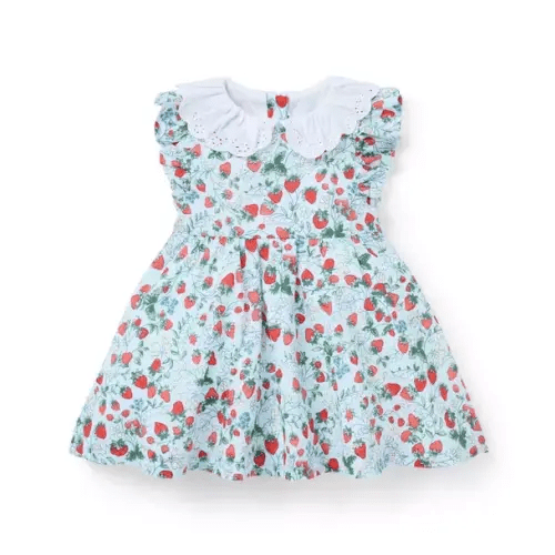 Baby Bundle Blue Strawberry Floral Baby Strawberry Floral Dress by Janie and Jack
