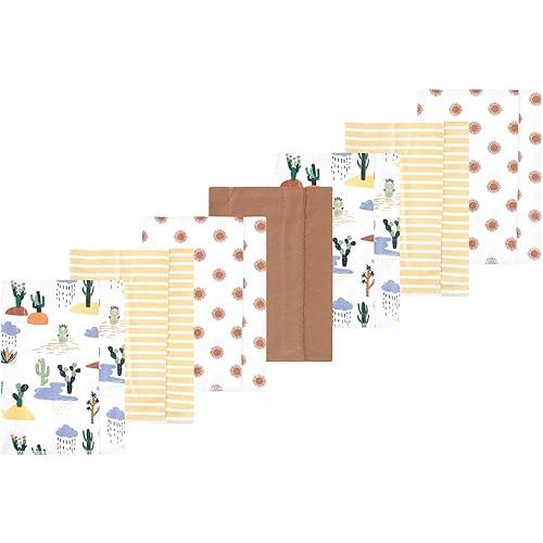 Luvable Friends Hudson Baby Flannel Burp Cloths 7pk, Desert Trail