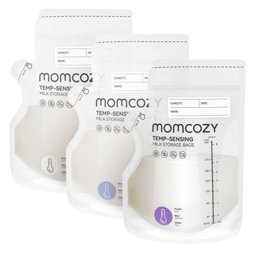 Momcozy Temp-Sensing Breast Milk Storage Bags - Clear - 200ct