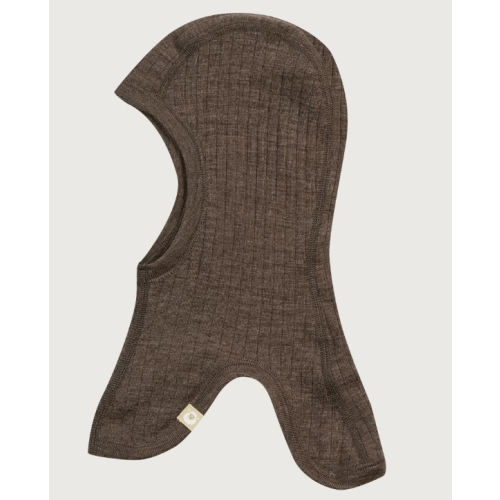 Baby merino wool balaclava in Chestnut brown
