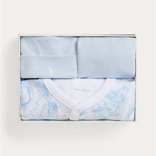 Toile Cotton 3-Piece Gift Set