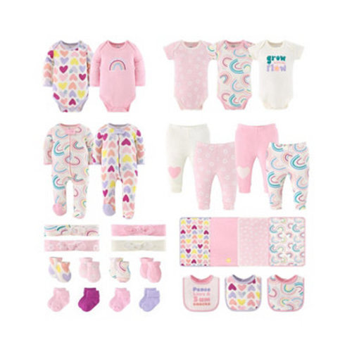 Baby Girls Layette Gift Set Girls, Pretty Sweet, 30 Essential Pieces, 0-3 Months