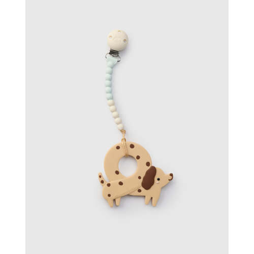 OneC™ Silicone Clip Teether Set - Pretzel Dog
