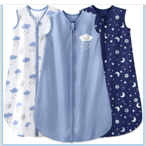 Yoofoss Baby Sleep Sack 0-6 Months Baby Wearable Blanket 100% Organic Cotton 2-Way Zipper TOG 0.5 Toddler Sleeping Sack 3, Lightweight Sleep Sacks for Babies