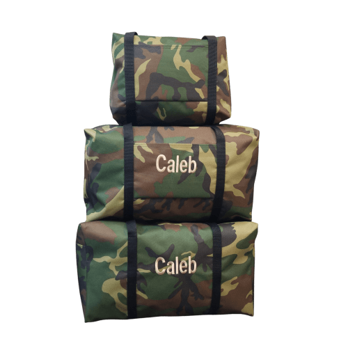 Green Camo Duffle Bags - Purple Pumpkin Gifts