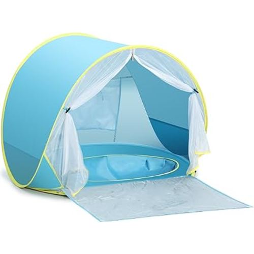 Baby Beach Tent, Pop Up Play Tent for Infants, UV Protection Sun Shelter for Toddlers, Infant Portable Sun Shade