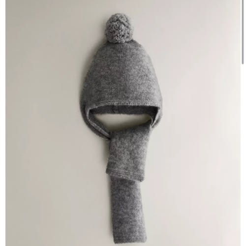 CASHMERE SCARF HAT - Gray | ZARA United States