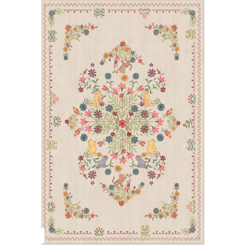 Friendship Garden Cream Multicolor Rug | Ruggable US