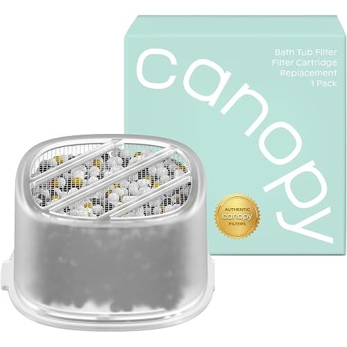 Canopy Bath Tub Filter Cartridge – Original Replacement Filter | Compatible with Canopy Bath Tub Filters, BPA-Free, Replace Every 90 Days