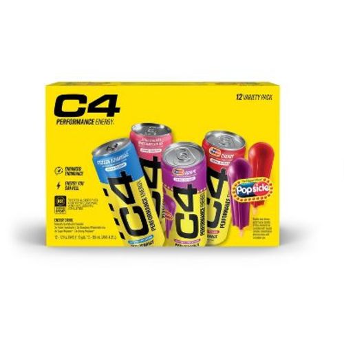 C4 Smart Energy Performance Popsicle Energy Drink - 12pk/12 fl oz Cans