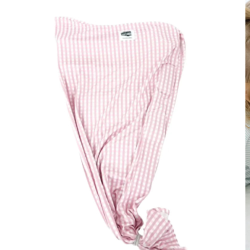 Pink Gingham Swaddle