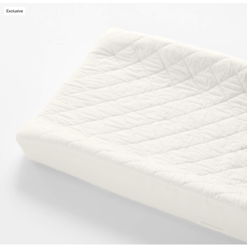 Cozy Cloud Pampas Ivory Washed Organic Cotton Changing Pad Cover