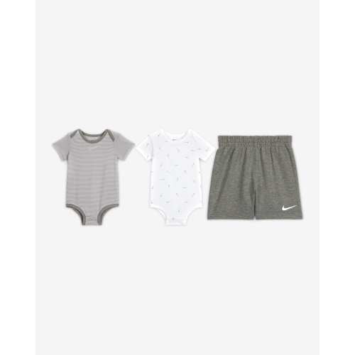 Nike Essentials Baby 3-Piece Striped Swooshfetti Set. Nike.com