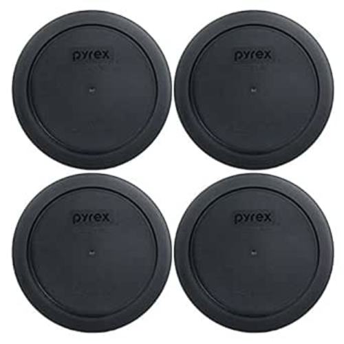 Amazon.com: Pyrex 7201-PC 4 Cup Round Storage Cover for Glass Bowls (4, Black) (FBA_7201-PC) : Home & Kitchen
