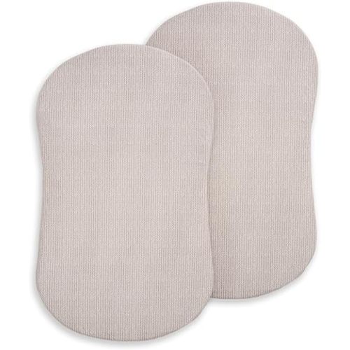 HALO® BassiNest Sheets, 100% Organic Cotton Muslin, 2 Pack, Soft and Breathable, Fits HALO Bassinet, Herringbone