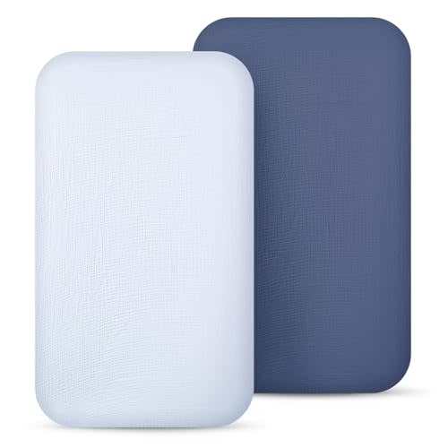 lulumoon Muslin Bassinet Sheets for Baby: Skin-Friendly & Soft Bedside Sleeper Bassinet Fitted Sheets for Boys