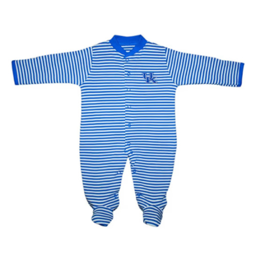 Kentucky Wildcats ROYAL Baby Striped Romper Pajamas - 35010455