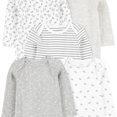 Simple Joys by Carter's unisex-baby 5-pack Long-sleeve Bodysuit