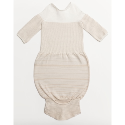 Bamboo Blend Beige Arms Out™ Long Sleeve Sleep Sack – Swaddelini