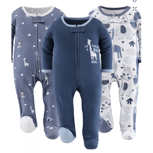 Baby Boys Blue Safari Footed Sleepers for Boys, 3 Pack
Shipped and sold by The Peanutshell - 3-6 Month
