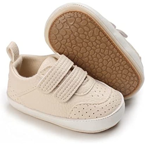 Clowora Baby Boys Girls Shoes Non-Slip Rubber Sole Sneakers Infant First Walking Toddler Crib Shoes Newborn Loafers Flats.