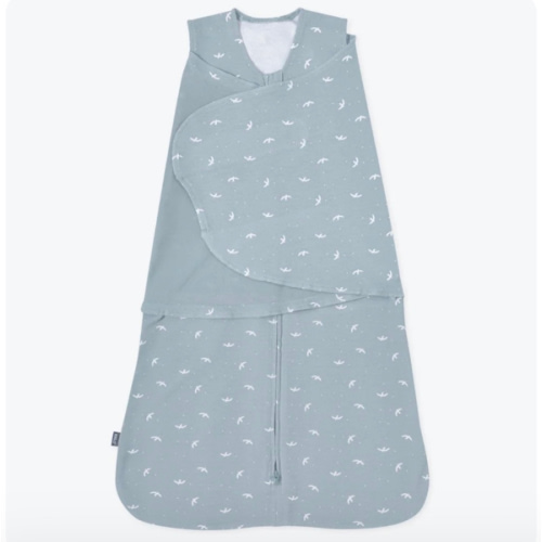 Blue Bird Print Cotton Swaddle Small | HALO
