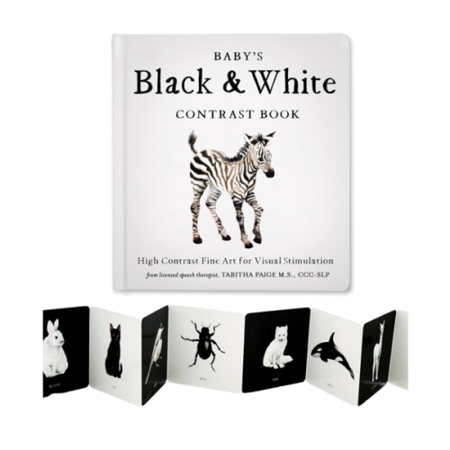 Baby's Black and White Contrast Book: High-Contrast Art for Visual Stimulation at Tummy Time