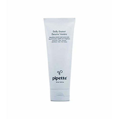 Pipette Belly Butter - Stretch Mark Cream for Pregnancy, Clean Hydrating Ingredients to Help Retain Skin’s Moisture, Shea Butter & Squalane, 3.8 fl oz
