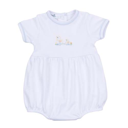 Vintage Duckie Pulltoy Bubble - Light Blue (Size NB)