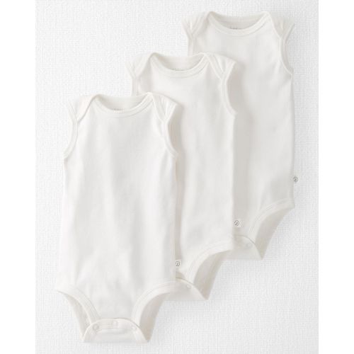 Baby 3-Pack Organic Cotton Rib Bodysuits - Little Planet | Carter's