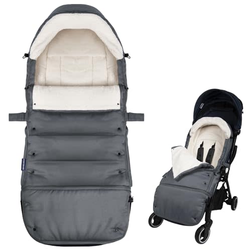 Universal, Weather-Proof, Warm Stroller Footmuff | Extendable Winter Cover | Adjustable Buckle | Stroller Bunting Bag | CosyDiary Stroller Accessories | Stroller Cover