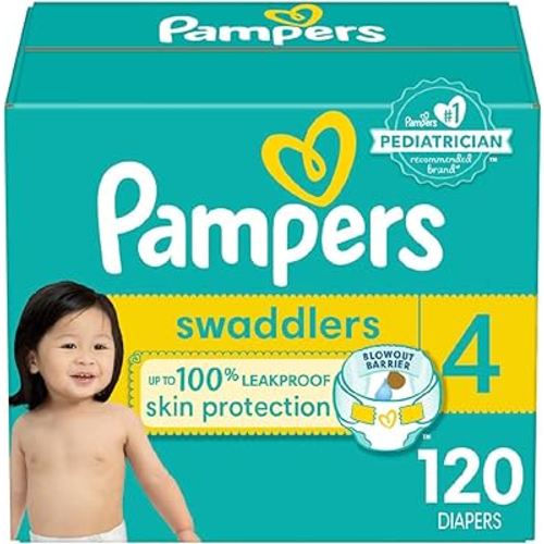 Amazon.com: Pampers Baby Diapers - Swaddlers - Size 2, 148 Count, Ultra Absorbent Disposable Infant Diaper