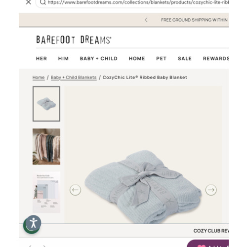 CozyChic Lite® Ribbed Baby Blanket