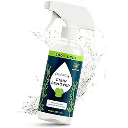 Puracy Stain Remover, Travel and Laundry Stain Cleaner for Clothes, Baby Essentials, Kids Stains, Oil and Fabric Spot Cleaner (Stain Remover Spray, 12 fl oz)