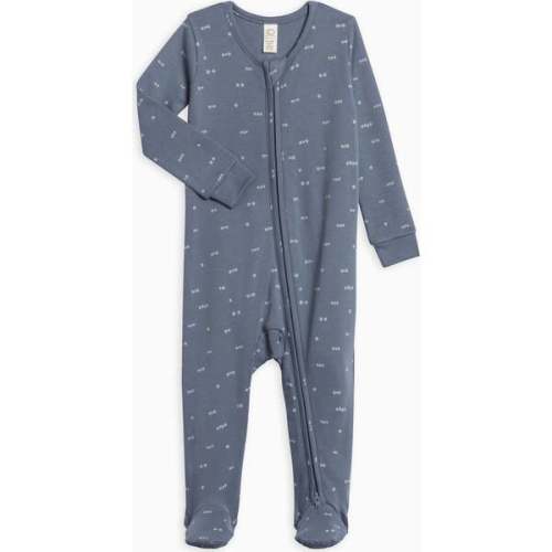 Peyton Zipper Sleeper Tridot / Denim + Mist - Colored Organics | Maisonette
