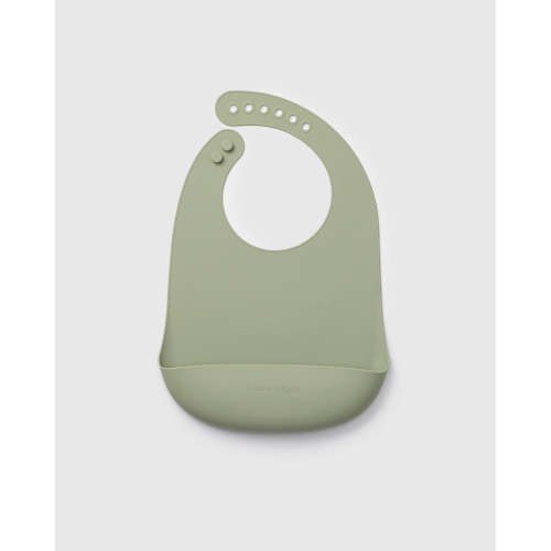 Silicone Bib - Silver Sage