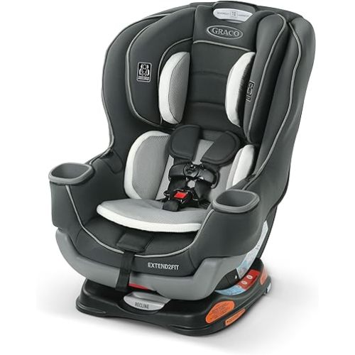 Graco Extend2Fit Convertible Car Seat, 2-in-1 Forward & Rear-Facing Baby Car Seat, 1.8-30 kg (4-65 lb), Carter
