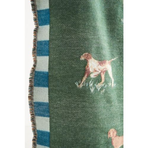 Hunting dog baby blanket