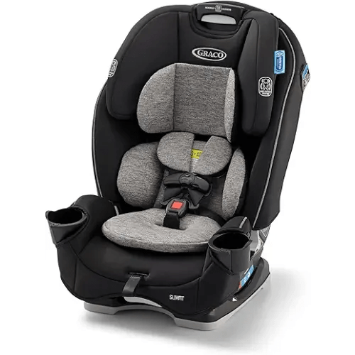 Graco Slimfit 3-in-1 Convertible Car Seat, Ultra-Space-Saving Design, Jarret, Suitable for Rear and Forward-Facing, Highback Booster Seat with 10-Position Headrest